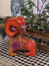 Ram Alebrije Art, Mexican Wood Carving Home Decor, Handmade Animal Sculpture & Mexican Folk Art, Carved Animal Statue, Ram Sculpture Art