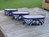 Succulent Planter Boxes, Talavera Pottery, Indoor Outdoor Windowsill Planters, Narrow Planters - Set of 3 Pots