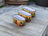 Succulent Planter Boxes, Talavera Pottery, Indoor Outdoor Windowsill Planters, Narrow Planters - Set of 3 Pots