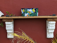 Succulent Planter Boxes, Talavera Pottery, Indoor Outdoor Windowsill Planters, Narrow Planters - Set of 3 Pots