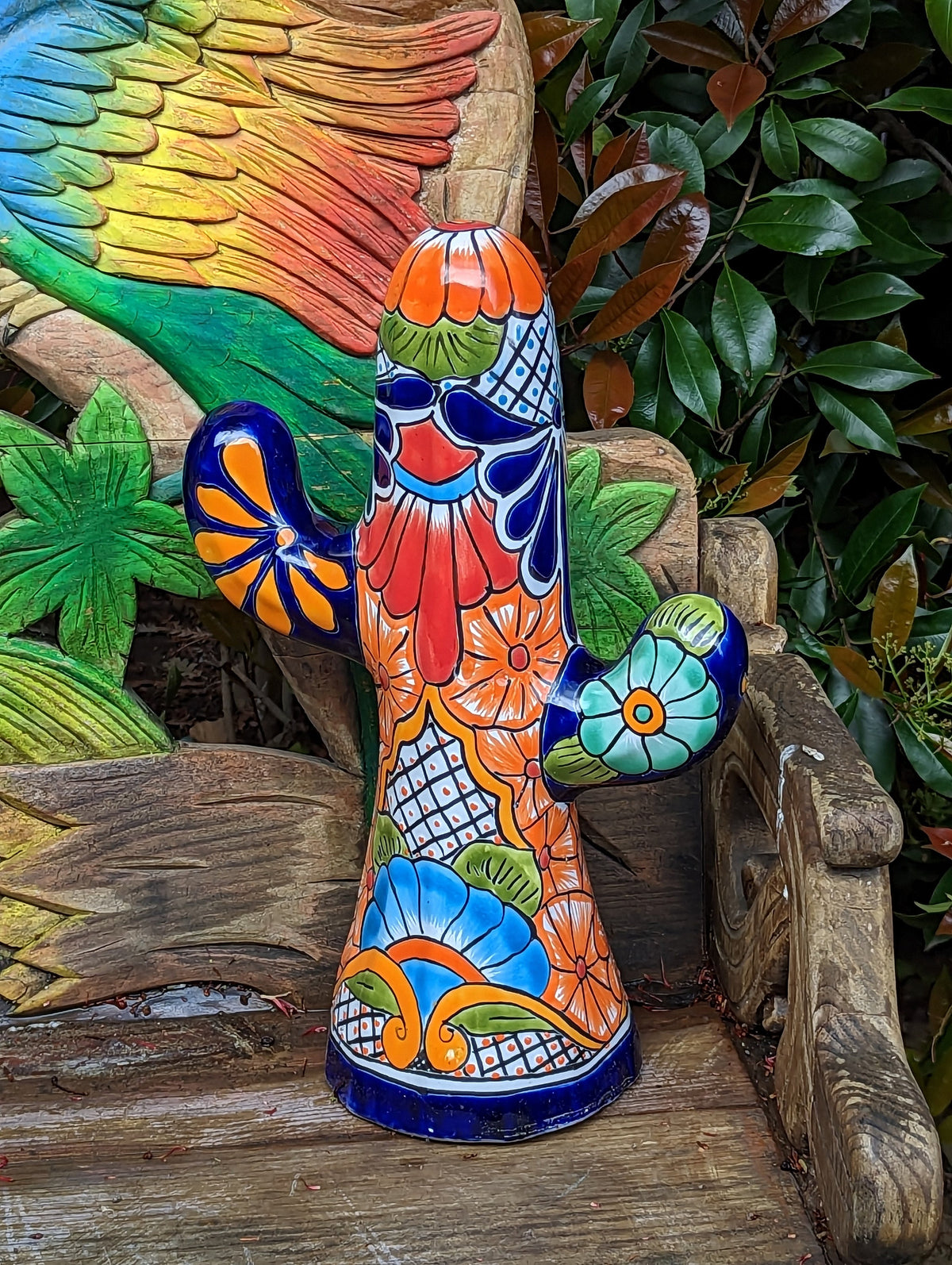 Saguaro Cactus Decor, Mexican Talavera Pottery, Cactus Room Decor - Bedroom, Bathroom, Cactus Decorations, Unique Gift
