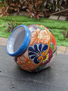 Colorful Sidepot Planter, Talavera Ceramic Flower Pot, Handmade Pottery, Outdoor Garden Decor, Indoor Home Decor, Unique Gift