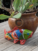 Ceramic Fish, Talavera Pottery, Handmade in Mexico, Fish Home Decor, Garden or Porch Decor, Yard Art, Unique Gift for Fish Lovers