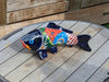 Ceramic Fish, Talavera Pottery, Handmade in Mexico, Fish Home Decor, Garden or Porch Decor, Yard Art, Unique Gift for Fish Lovers