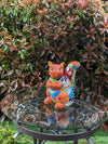 Talavera Squirrel, Ceramic Squirrel Figurine, Squirrel Gifts, Garden Statue, Talavera Pottery, Handmade, Hand Painted, Squirrel Decor Figure