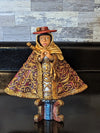 Pilgrim Mexican Art, Handmade Sculpture from Oaxaca Mexico, Shelf Decor / Home Decor, Original Art, Handpainted Figurine