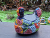 Talavera Chicken Ceramic Planter & Colorful Flower Pot, Handmade Outdoor Decor or Indoor Planter Pot, Colorful Ceramic Mexican Garden Decor