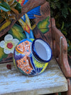 Colorful Sidepot Planter, Talavera Ceramic Flower Pot, Handmade Pottery, Outdoor Garden Decor, Indoor Home Decor, Unique Gift