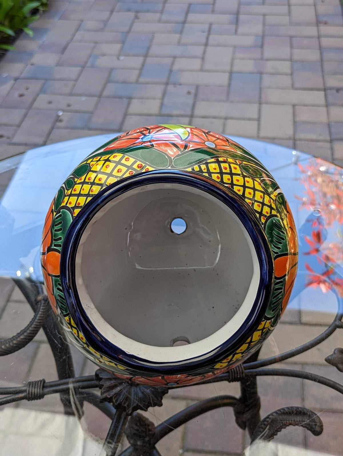 Colorful Sidepot Planter, Talavera Ceramic Flower Pot, Handmade Pottery, Outdoor Garden Decor, Indoor Home Decor, Unique Gift