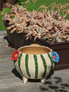 Ceramic Planter, Cactus Flower Pot, Handmade Mexican Pottery from Atzompa, Mexico, Home Decor, Indoor or Outdoor Decor, Charming Plant Pot