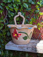Hanging Planter, Ceramic Flower Pot, Handmade Mexican Pottery from Atzompa, Mexico, Home Decor, Indoor or Outdoor Decor, Charming Plant Pot