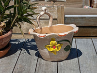 Hanging Planter, Ceramic Flower Pot, Handmade Mexican Pottery from Atzompa, Mexico, Home Decor, Indoor or Outdoor Decor, Charming Plant Pot