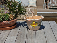 Hanging Planter, Ceramic Flower Pot, Handmade Mexican Pottery from Atzompa, Mexico, Home Decor, Indoor or Outdoor Decor, Charming Plant Pot