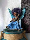 Christmas Ornament - Angel with Guitar, Handmade in Oaxaca Mexico, Angel Musician Christmas Decor, Angel Wings, Mexican Art