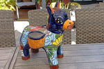 Talavera Donkey Planter Mexican Pottery, Ceramic Planter Pot for Indoor Home Decor or Outdoor Garden Decor, Hand Painted Burro Flower Pot