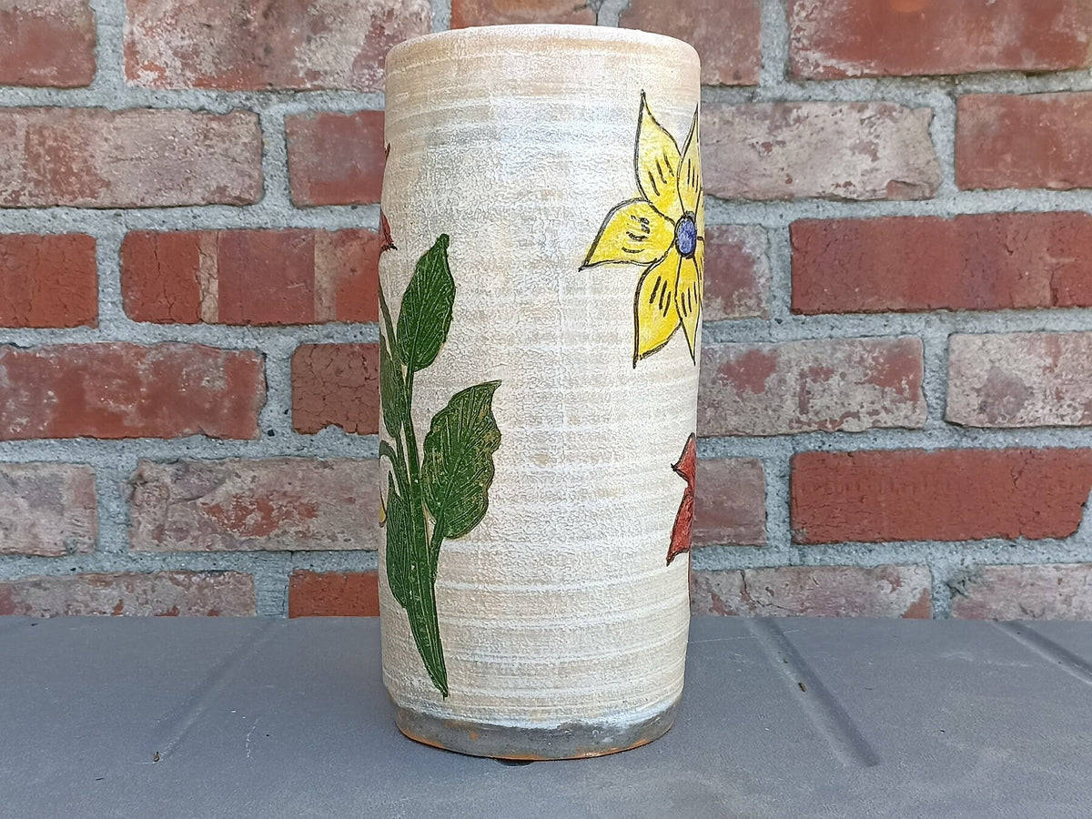 Ceramic Floral Planter for Outdoor Decor, Home Decor, Shelf Decor, Mexican Pottery, Handmade Flower Pot or Indoor Planter, Dried Flower Vase