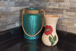 Decorative Flower Vase, Handmade Mexican Pottery from Atzompa, Mexico, Home Decor, Indoor or Outdoor Decor, Charming Plant Pot