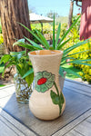 Decorative Flower Vase, Handmade Mexican Pottery from Atzompa, Mexico, Home Decor, Indoor or Outdoor Decor, Charming Plant Pot