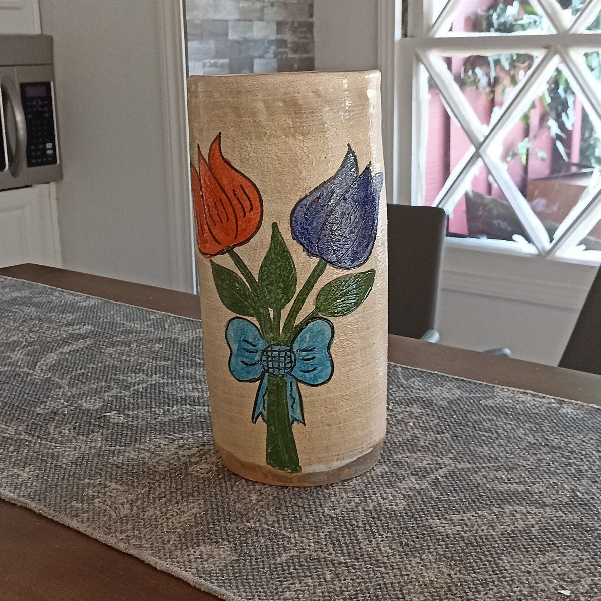 Ceramic Floral Planter for Outdoor Decor, Home Decor, Shelf Decor, Mexican Pottery, Handmade Flower Pot & Indoor Planter, Dried Flower Vase