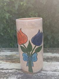 Ceramic Floral Planter for Outdoor Decor, Home Decor, Shelf Decor, Mexican Pottery, Handmade Flower Pot & Indoor Planter, Dried Flower Vase
