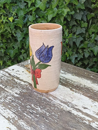 Ceramic Floral Planter for Outdoor Decor, Home Decor, Shelf Decor, Mexican Pottery, Handmade Flower Pot & Indoor Planter, Dried Flower Vase