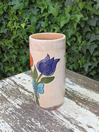 Ceramic Floral Planter for Outdoor Decor, Home Decor, Shelf Decor, Mexican Pottery, Handmade Flower Pot & Indoor Planter, Dried Flower Vase