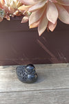 Cute Birdie Home Decor, Barro Negro, Black Clay, Handmade Mexican Pottery from San Bartolo near Oaxaca, Mexico