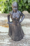 Dancing Lady Home Decor, Stunning Barro Negro Black Clay Handmade Mexican Pottery from San Bartolo near Oaxaca, Mexico