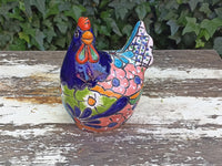 Ceramic Rooster, Talavera Pottery, Handmade in Mexico, Home Decor, Outdoor Garden or Porch Decor, Yard Art, Unique Gift for Chicken Lovers