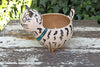 Ceramic Cat Planter, Flower Pot, Handmade Mexican Pottery from Atzompa, Mexico, Home Decor, Indoor or Outdoor Decor, Charming Plant Pot