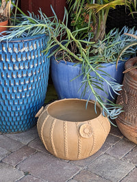 Ceramic Planter, Cactus Flower Pot, Handmade Mexican Pottery from Santa Maria Atzompa, Mexico, Home Decor, Indoor, Outdoor Decor, Plant Pot