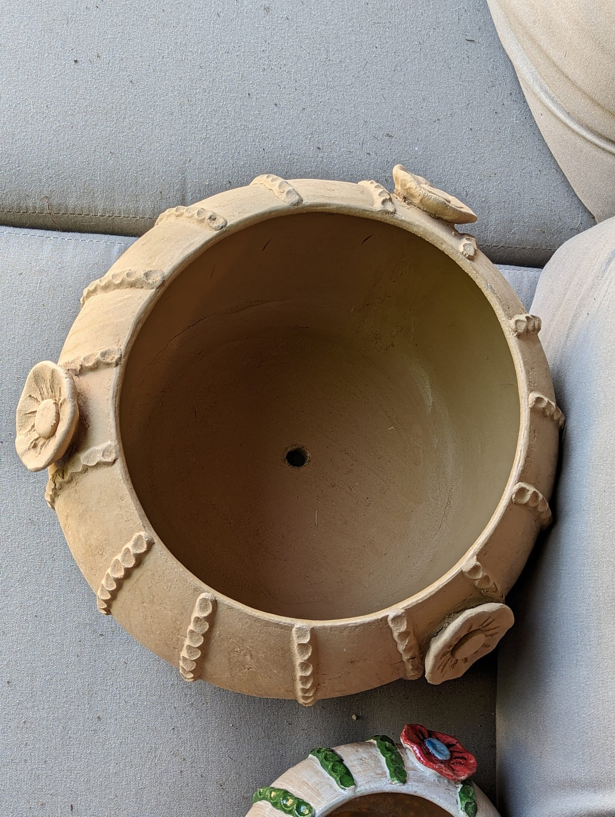 Ceramic Planter, Cactus Flower Pot, Handmade Mexican Pottery from Santa Maria Atzompa, Mexico, Home Decor, Indoor, Outdoor Decor, Plant Pot