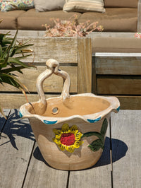 Hanging Planter, Ceramic Flower Pot, Handmade Mexican Pottery from Atzompa, Mexico, Home Decor, Indoor or Outdoor Decor, Charming Plant Pot