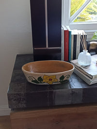 Succulent Planters, Talavera Pottery, Indoor Windowsill Planter, Cute Succulent Planter Box, Herb Planters Indoor, Red & Yellow Flower