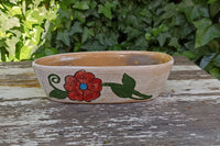 Succulent Planters, Talavera Pottery, Indoor Windowsill Planter, Cute Succulent Planter Box, Herb Planters Indoor, Red & Blue Flowers