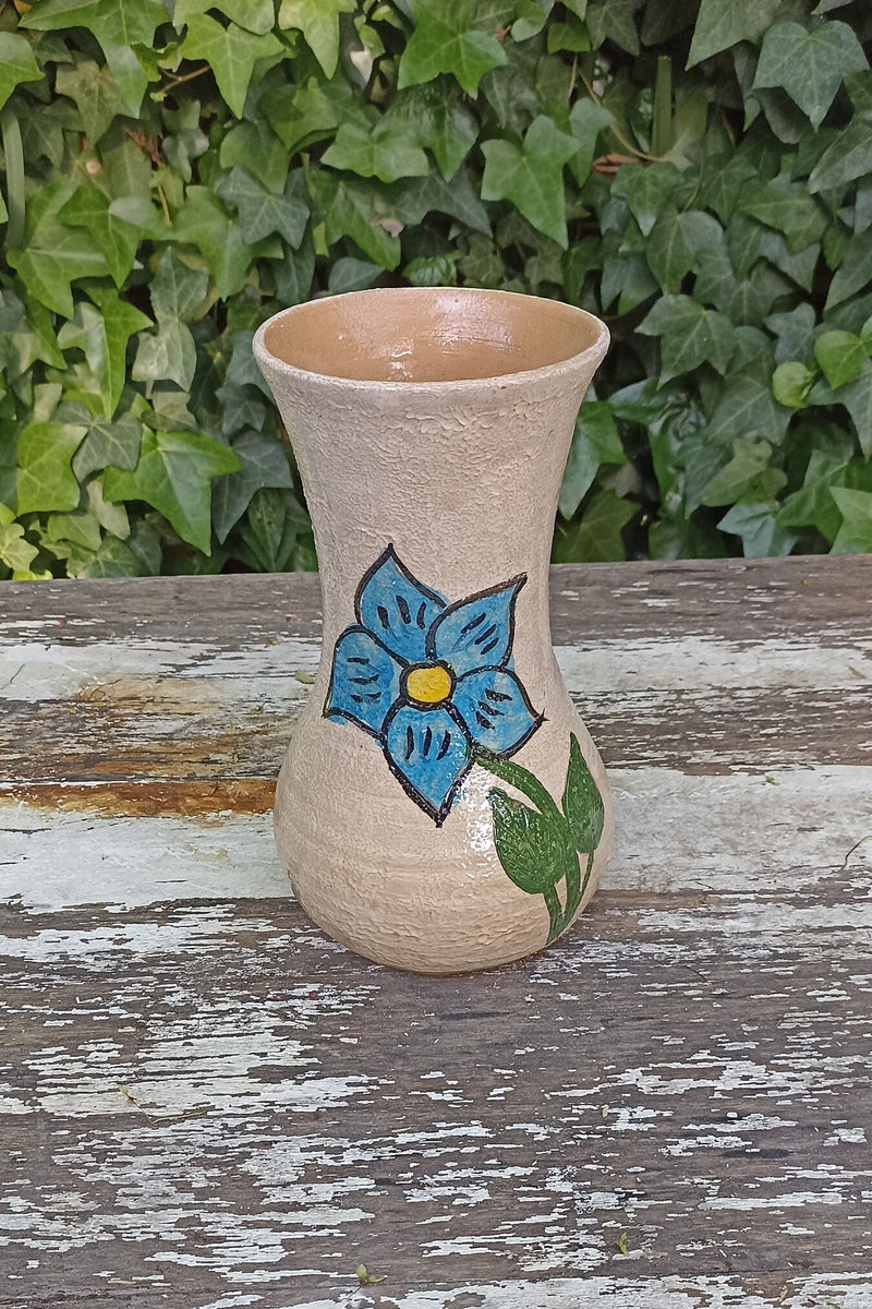 Decorative Flower Vase, Handmade Mexican Pottery from Atzompa, Mexico, Home Decor, Indoor or Outdoor Decor, Charming Plant Pot