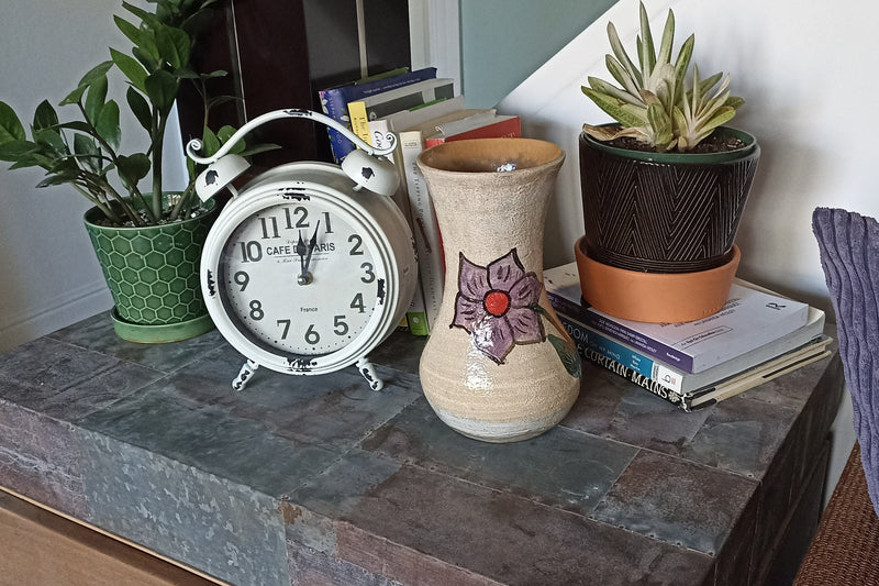 Decorative Flower Vase, Handmade Mexican Pottery from Atzompa, Mexico, Home Decor, Indoor or Outdoor Decor, Charming Plant Pot