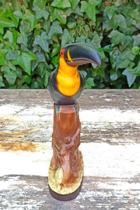 Cute Vintage Japanese Toucan Pair Home Decor, Ceramic Toucans from the 1960s, Price is for both Toucans
