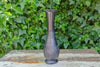 Slim Barro Negro Vase, Handmade Black Clay Mexican Pottery from San Bartolo near Oaxaca, Mexico