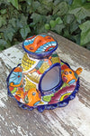 Ceramic Bird Feeder, Talavera Pottery, Decorative Outdoor Hanging Feeder Station, Handmade Mexican Pottery, Attract Wild Birds