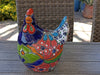 Ceramic Rooster, Talavera Pottery, Handmade in Mexico, Outdoor Home Decor, Garden or Porch Decor, Yard Art, Unique Gift for Chicken Lovers