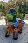 Talavera Donkey Planter is Mexican Pottery, Ceramic Planter Pot for Indoor Home Decor or Outdoor Garden Decor, Hand Painted Burro Flower Pot