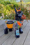 Talavera Donkey Planter Mexican Pottery, Ceramic Planter Pot for Indoor Home Decor or Outdoor Garden Decor, Hand Painted Burro Flower Pot