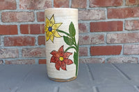 Ceramic Floral Planter for Outdoor Decor, Home Decor, Shelf Decor, Mexican Pottery, Handmade Flower Pot or Indoor Planter, Dried Flower Vase