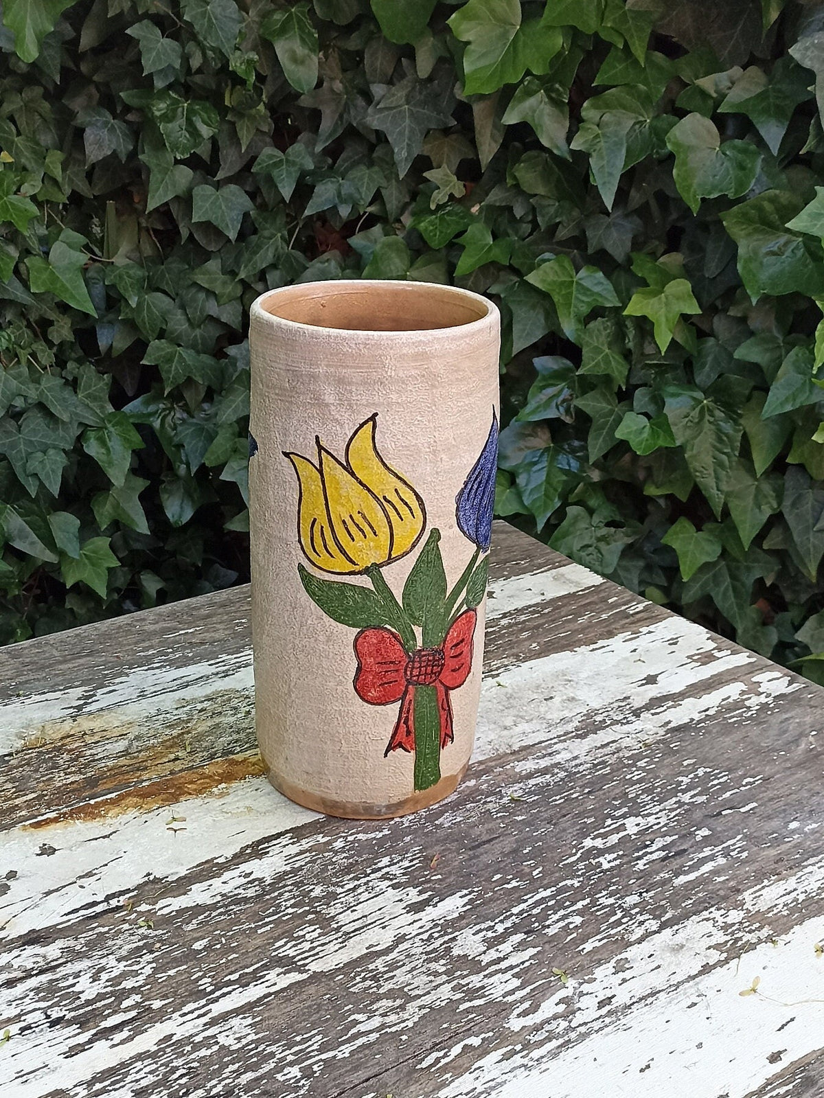 Ceramic Floral Planter for Outdoor Decor, Home Decor, Shelf Decor, Mexican Pottery, Handmade Flower Pot & Indoor Planter, Dried Flower Vase