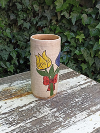 Ceramic Floral Planter for Outdoor Decor, Home Decor, Shelf Decor, Mexican Pottery, Handmade Flower Pot & Indoor Planter, Dried Flower Vase