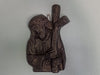 Barro Negro Jesus with the Cross Decoration, Mexican Clay Art, Decorative Cross, Handmade Pottery from San Bartolo near Oaxaca, Mexico