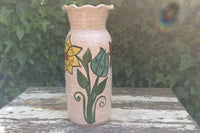 Ceramic Floral Planter for Outdoor Decor, Home Decor, Shelf Decor, Mexican Pottery, Handmade Flower Pot or Indoor Planter, Dried Flower Vase