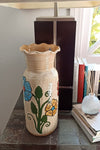 Ceramic Floral Planter for Outdoor Decor, Home Decor, Shelf Decor, Mexican Pottery, Handmade Flower Pot or Indoor Planter, Silk Flower Vase