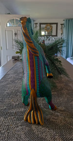 Horse Alebrije Art, Mexican Wood Carving Home Decor, Handmade Animal Sculpture & Mexican Folk Art, Dancing Horse Alebrije